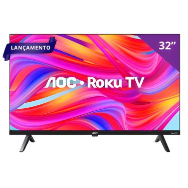 Imagem de Smart TV DLED HD 32 Polegadas Aoc Sistema ROKU Tv Wi-fi