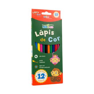 Imagem de Lápis de Cor Leonora Sextavado Flex 12 Cores