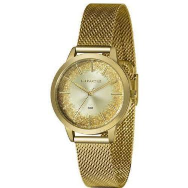 Imagem de Relógio Lince Analógico Dourado Feminino LRG4678L C1KX