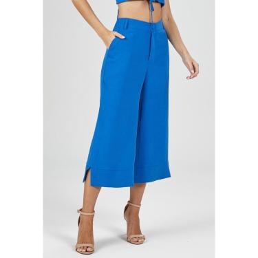Imagem de Calça PKS Pantacourt Azul Royal-GG-Feminino