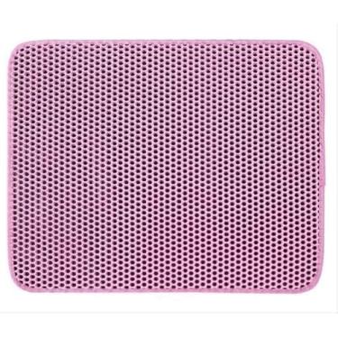 Imagem de Sanitário Canino Grande Banheiro Pet Educador Xixi Sim Tapete Higiênico Cachorro (ROSA,M)