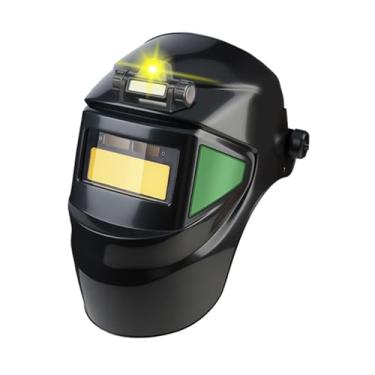 Imagem de Esquirla Máscara de soldagem automática com energia solar, resistente à poeira e impacto, proteção facial contra respingos