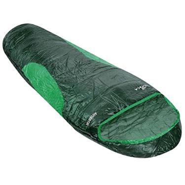 Imagem de ntk, Saco de Dormir Tipo Sarcófago Antartik, com Faixa de Temperatura entre -7°C à 3°C, com Capuz Curvo e Bolsa de Compactadora, Preto com Verde