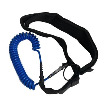 Imagem de Colaxi Correia de cintura para prancha de surfe, acessórios de surfe com elástico alto, corda de cintura para skimboard, longboard, esportes aquáticos para, Azul
