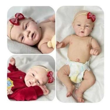 Imagem de Bebe Reborn Recém Nascido Carequinha Toma Banho Mary An C01 - Ana doll