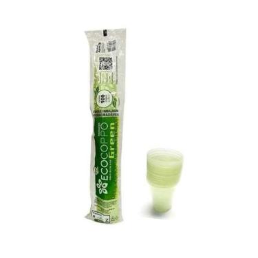 Imagem de Copo Descartável Biodegradável Ecocoppo Green 180ml C 100