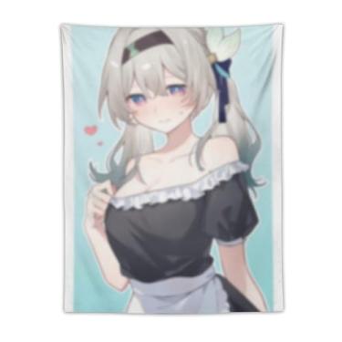 Imagem de LIEGBMEU Tapeçaria sexy sexy de anime menina 76.2 cm x 101.6 cm interior exterior parede colcha arte decoração de tapeçaria caprichosa, AF167