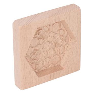 Imagem de Molde de biscoito de madeira de bétula, carimbo de prensa de biscoito lavável, ideal para biscoitos e rotações, adequado para bricolage (#5)