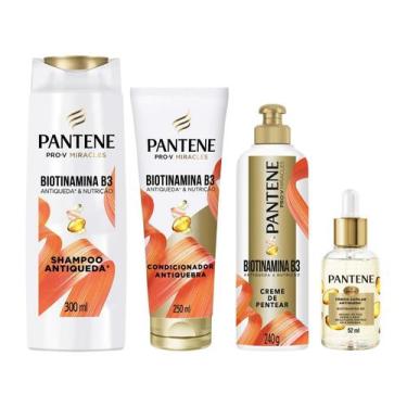 Imagem de Kit Pantene Biotinamina B3 Antiqueda & Nutrição  - Shampoo + Condicion