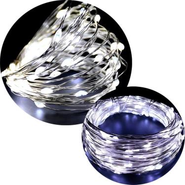 Imagem de Pisca Fio LED Luz Branco 200 Lâmpadas USB Natal Música 20M