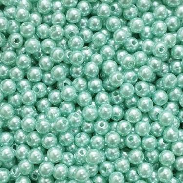Imagem de PÉROLA DE ABS LISA Nº 05 20G PEROLA 5MM - LADEIRA BIJUTERIAS, VERDE ÁG