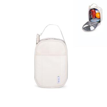Imagem de NOL Natural Organic Lifestyle Lancheira isolada para adultos – Lancheira, lancheira macia, para trabalho, creme