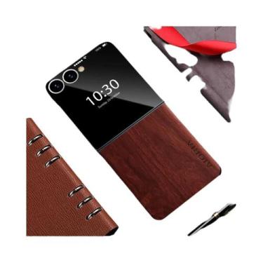 Imagem de Capa De Couro Com Padrão De Bambu Para Samsung Galaxy Z Flip 7 6 5 4 3