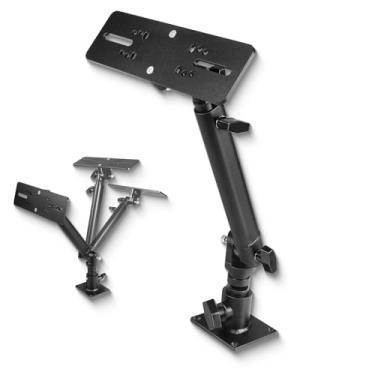 Imagem de Suporte universal para localizador de peixes e plotters gráficos de alumínio anodizado, altura ajustável de 45 a 61 cm, ângulo ajustável de 180 graus - compatível com Garmin, Humminbird, Lowrance e