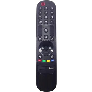 Imagem de Kindsion Controle remoto compatível AN-MR21GA para televisores LG OLED, QNED, UHD, NanoCell 4K, 8K, 65NANO75UPA com reconhecimento de voz