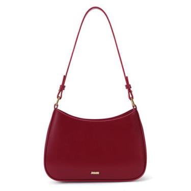 Imagem de Bolsa de ombro GETERUUV, bolsa feminina de couro vermelho crescente