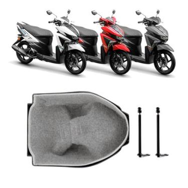 Imagem de Forração Yamaha Neo 125 2017 Acessório Cinza + 2 Antenas - Jaspe Ateli