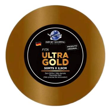 Imagem de Fita Adesiva Amarela Ultra Gold Dupla Face 50Mx2,5Cm
