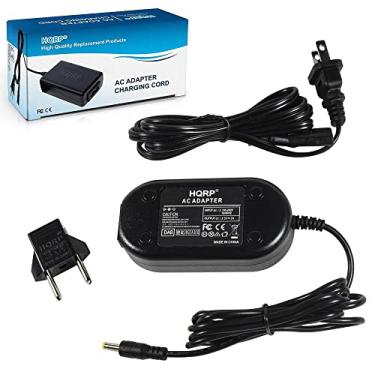 Imagem de HQRP Adaptador AC/fonte de alimentação compatível com Panasonic HC-V100 HC-V100K HC-V100M HC-V100MK HC-V700 HC-V700M HC-V700MK HC-V500 HC-V500M HC-V500MK com cabo EUA e adaptador de plugue Euro