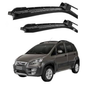 Imagem de TIGER AUTO KIT PALHETAS DE PARABRISA EM SILICONE PREMIUM, COMPATÍVEL FIAT IDEA 2006 A 2010, VISÃO SEGURA, DURABILIDADE GARANTIDA