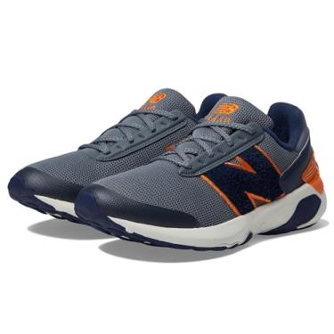 Imagem de New Balance Tênis de corrida infantil 1440 V1 com cadarço, Titânio/azul marinho/brilho solar, 16