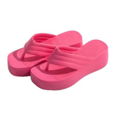 Imagem de Chinelo Nuvem Slide Plataforma Feminino Preto – EVA Macio, Antiderrapante Confortável (Pink, BR, Adulto, Faixa Numérico, 36, 37)