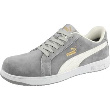 Imagem de PUMA Tênis feminino de segurança Herwnspu P Industrial, Camurça cinza SD, 37