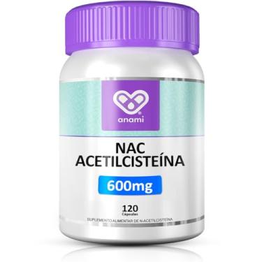Imagem de NAC N-Acetilcisteína 600mg 100% PURA - 120 Cápsulas