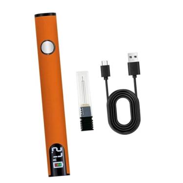 Imagem de oshhni Kit de ferro de solda USB recarregável mini atualizado portátil sem fio caneta de solda bateria caneta para reparo eletrônico faça você mesmo, Laranja