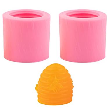 Imagem de AUEAR, Molde de colmeia de silicone de abelha para vela feita à mão, sabonete, bolo, fondant, decoração, doces, chocolate, cera, derretimento de argila de polímero