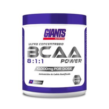 Imagem de Bcaa Power 4:1:1 250G Ultra Conc 10G Giants - Sem Sabor - Giants Nutri