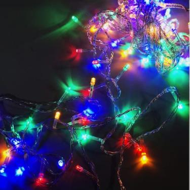 Imagem de Pisca Pisca Led 100 Leds 8 Funções Natalino Natal Colorido - Eco, 220V