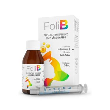 Imagem de Avert FoliB  Suplemento Vitamínico Líquido  Frasco 30mL para Cães e Ga