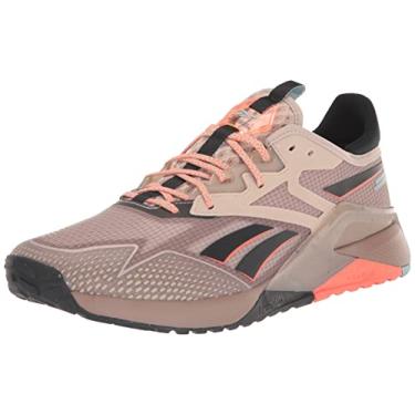 Imagem de Reebok Tênis feminino Nano X2 Tr Adventure Cross Trainer, Bege moderno/castanho-acinzentado/laranja flare, 41