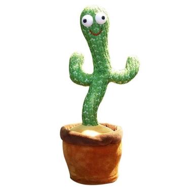 Imagem de Brinquedo de pelúcia Cactus Dancer Repeat Sounds com 120 músicas de 32 cm