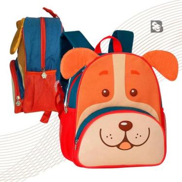 Imagem de Mochila Infantil Com Alças Creche Escolar Passeio Bichinhos Pets Refor