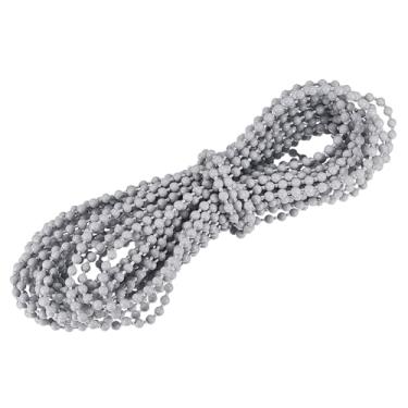 Imagem de Cordão de corrente com contas, persiana vertical romana de 10 metros para cortinas de janela, peças de reposição, cinza