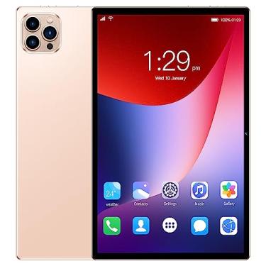 Imagem de Tablet V62 10.1" FHD Android 12, MTK6797, Câmera 24MP, Bateria 8000mAh – Modelos com 6GB, 8GB, 12GB RAM e até 512GB – Sem Marca – Com Tela Full HD (dourado, 12+512)