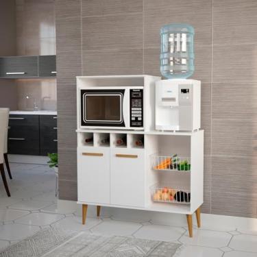 Imagem de Fruteira Nube Armario para Cozinha Microondas e Bebedouro - Branco