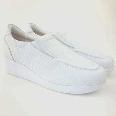 Imagem de Sapato Usaflex Mocassim Anabela em Couro Relax Uniforme