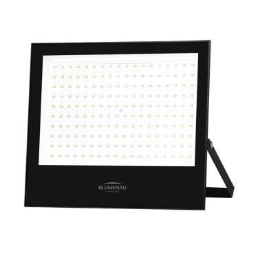 Imagem de Refletor Blumenau de Led Slim 200W 3000K Preto Bivolt