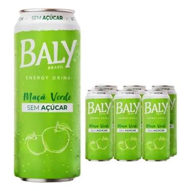 Imagem de Baly Energy Drink Maçã Verde Sem Açúcar - 6 Unidades de 473ml Cada