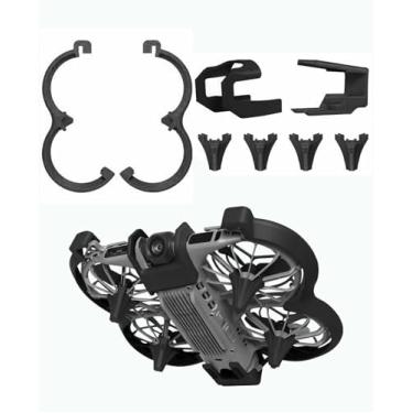 Imagem de 8 peças de proteção de hélice compatíveis com DJI Neo 2 – protetor anticolisão de plástico com suporte de trem de pouso, capa de proteção de hélice do módulo de transmissão, durável, à prova de choque