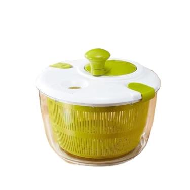 Imagem de Secador de Salada Centrífugo 5L - Manual para Folhas, Alface e Legumes, Deixe sua Salada Crocante e Sequinha de Forma Rápida