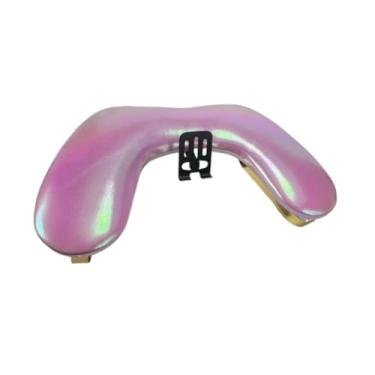 Imagem de oshhni Mesa de manicure com apoio para mãos, suporte para celular e superfície antiderrapante para apoio de mãos em salões de beleza especializados em unhas, Rosa Vermelha