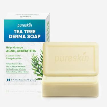 Imagem de PURESKIN Sabonete de melaleuca para dermatite e acne, 1 peça