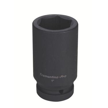 Imagem de Soquete De Impacto Sextavado Longo Em Aço Cromo Molibdênio 1.7/8 - Encaixe 1'' Tramontina Pro Tramontina