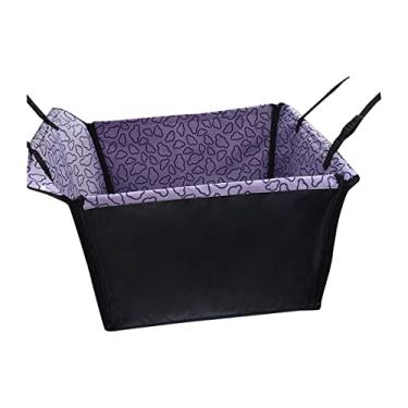 Imagem de Capa de assento de carro para cachorro Capa de assento de carro para cachorro para assento traseiro Capa de assento impermeável para animais de estimação antiderrapante e resistente Capa de assento de carro para animais de estimação Capa de assento resistente para cães Impressão de nuvem Redes de ca