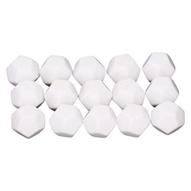 Imagem de Generic Dados Em Branco de 12 Lados, 30 Peças de Plástico para Escrita Em Cubos Anti-oxidação, Escrita Diy Branca para Entretenimento