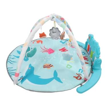 Imagem de Tapete para Engatinhar para Bebês, Tapete para Piano de Ginástica, Adequado para a Pele, Tapete Dobrável para Atividades de Aprendizagem Musical, Chocalhos e Brinquedos para